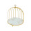 Wrought Iron Gold Birdcage Stand 10x8in 7