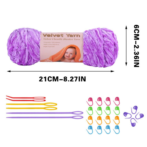 Chunky Yarn for Hand Knitting and Crochet, Soft 1