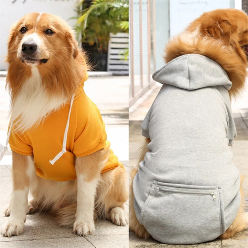 Dog Hoodie with Hat and Pocket Windproof Apparel 2