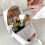 Travel Makeup Bag PU Leather Large U-Shaped Opening with 5