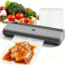 Vacuum Sealer, Suitable for Kitchen Food Storage and Preparation, for Both Dry and Wet Use, Includes 50 Vacuum Bags.