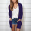 Women's Lightweight Open-Front Cardigan Long Sleeve 2