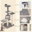 100 cm Cat Tree for Indoor Cats Kitten Scratch Scratching Post Climbing Tower Activity Centre Grey 6