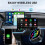 Wireless CarPlay Adapter for iPhone and Android Black A 6