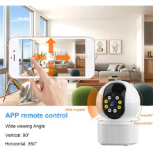 Telecamera IP WiFi Bulb Cam 1080P MiniCamera Monitor Wireless per Bambini AI Tracking Sicurezza Video Sorveglianza per Animali Domestici Interno