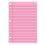 Lined Paper College Ruled 200 Sheets 3-Hole Punched Pink 1