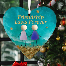 Heart-Shaped Sea Glass Ornament Handmade Love Pendant