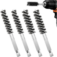 4 Pack Club Hosel Brush,Stainless Steel Wire Brush Cleaning Tool with Hex Shank Handle for Wood and Iron Clubs