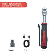 Trådlös Elektrisk Spärrnyckel 3,6V Uppladdningsbar Kraftspärr med LED-Lampa USB-C Snabbladdning för Bilreparation