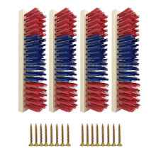 4 Pack Livestock Scratching Brushes Goat Scratcher Brush with 20 Screws,Goat Grooming & Massage Scratch Brushes