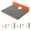 Speaker Wall Mounted Storage Bracket for Small and Medium-Sized Speakers, Wall Mounted Display Base Fixed Bracket Orange 1