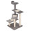 100 cm Cat Tree for Indoor Cats Kitten Scratch Scratching Post Climbing Tower Activity Centre Grey 2