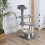 100 cm Cat Tree for Indoor Cats Kitten Scratch Scratching Post Climbing Tower Activity Centre Grey 4