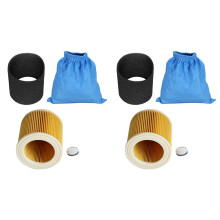 2X Textile Filter Bags Wet and Dry Foam Filter HEPA Filter for MV1 WD1 WD2 WD3 Vacuum Cleaner Parts