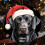 Santa Hat Black Labrador Ornament Christmas Decor 8