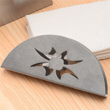 3X  Paper Towel Holder Stainless Steel Napkin Holder Fanshaped Organizer Container