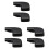6X New Front Windshield Wiper Arm Covers Caps for  3 E90 E91 E92 61617138990 1