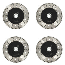 4 Pcs 125 x 2.8mm M14 Double-Sided Diamond Saw Blade Grinding Slice Type with Flange