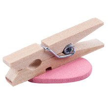 Love Heart Shape Wooden Clips Message Photo Holder Album Card Paper Pegs Decor Photography -  40 Pcs