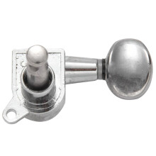 5X Fleur Tuning Pegs / Strings for Stratocaster / Tele / Acoustic Guitar 6L Silver