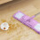Purple Flat Mop with 360 Rotation, Adjustable Handle and 2
