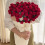 Crochet Rose Bouquet Blanket 43 inch White 4