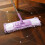 Purple Flat Mop with 360 Rotation, Adjustable Handle and 4