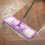 Purple Flat Mop with 360 Rotation, Adjustable Handle and 5