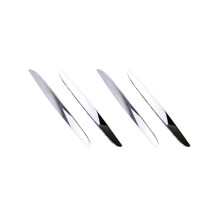 4Pcs Chrome ABS Front Bumper Above Kidney Grille Hood Cover Trim 51137117242 for 3 Series E90 E91 2006-2008