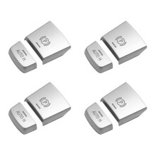 4X ABS Chrome Electronic Hand Brake P Button Decoration Cover for F10 F07 F01 X3 F25 X4 F26 F11 F06 X5 F15 X6 F16