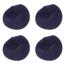 4X Grote Opblaasbare Sofa Stoel Zitzak Massaal PVC Tuin Lounge Zitzak Tuinmeubilair Camping Backpacken Tassen(A)