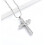 Birthstone Infinity Cross Urn Necklace for Ashes 3
