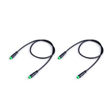 2X Electric Bicycle Ebike 5 Pin Male to Male Display Extension Cable Connector for Bafang Mid Motor BBS01/BBS02/BBSHD