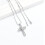 Birthstone Infinity Cross Urn Necklace for Ashes 4