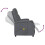 VidaXL vidaXL Massagesessel Anthrazit Kunstleder 7
