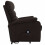 VidaXL vidaXL Massagesessel mit Aufstehhilfe Dunkelbraun Stoff 4