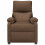 VidaXL vidaXL Massagesessel Braun Stoff 3