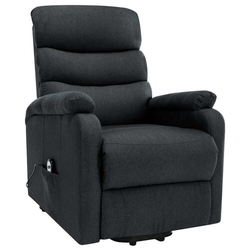 VidaXL vidaXL Massagesessel mit Aufstehhilfe Dunkelgrau Stoff 1
