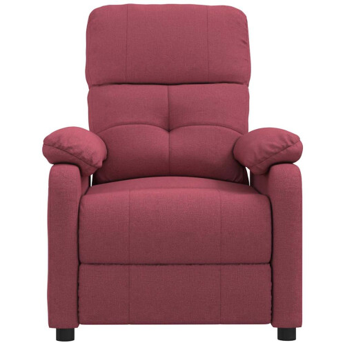 VidaXL vidaXL Massagesessel Weinrot Stoff 2
