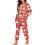 Women's Santa Claus Printed Pajama Set 2 pcs M 4