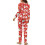Women's Santa Claus Printed Pajama Set 2 pcs M 5