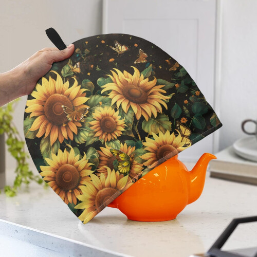 Sunflower Tea Kettle Cover Decorative Warming Quilt for 1