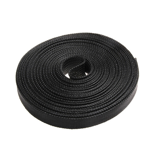 Black PET Nylon Cable Sleeve 5 Meters