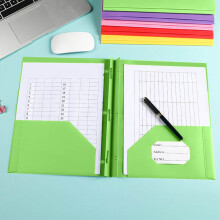 Heavy Duty Plastic Pocket Folders with Fasteners, Letter