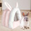 Guinea Pig Cave Bed Pink Small Animal Hideout 6