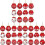 Christmas Ball Hanging Ornaments Set Red White 36PCS 1