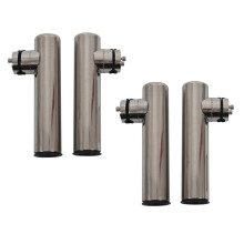 4Pcs Boat Stainless Steel Clamp Fishing Rod Holder Rails 7/8 Inch to 1 Inch Tube Stainless Steel Rod Frame 19mm-26mm