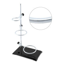 Laboratory Grade Metalware Set, Lab Support Stand Set with Iron Clamp Holder, Flask Clamp, and Condenser Stand