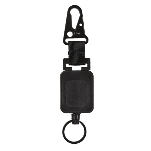 Retractable Carabiner Keychain Ring Extendable Outdoor Reels Easy Pull Back Clip