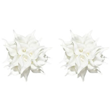 40 Pcs Artificial White Calla Lily Flowers with Soft Latex Materials for Home & Kitchen Decoration